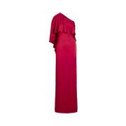 Ralph Lauren Elegant Statement Klänning Red, Dam