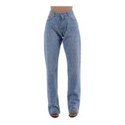 Versace Loose-fit Jeans Blue, Dam