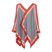 Balmain Asymmetric monogrammed scarf tunic dress Multicolor, Dam