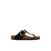 Birkenstock Gizeh Big Buckle slides Black, Dam