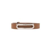 Salvatore Ferragamo Leather bracelet Brown, Herr