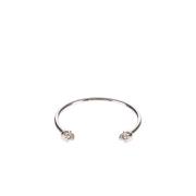 Alexander McQueen Skull Armband - Edgy Glamour Touch Gray, Dam