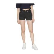 Tommy Jeans Denim Shorts Black, Dam