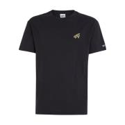 Tommy Jeans Signatur Logga Patch Bomull T-shirt Black, Herr