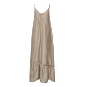 Gestuz TheaGZ long strap dress Beige, Dam