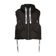 Khrisjoy Quiltad huva gilet Black, Dam