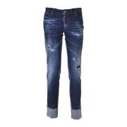 Dsquared2 Stiliga Slim-Fit Jeans för Kvinnor Blue, Dam