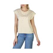 Pepe Jeans T-Skjorta Clarisse_pl505168 White, Dam