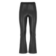 Wolford Leather Trousers Black, Dam