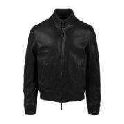 The Jack Leathers Snygga Läderjacka Black, Herr