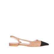 Anna F. Slingback Sko Beige, Dam