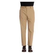 PT Torino Beige Vinter Poplin Byxor Beige, Herr