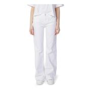 Tommy Jeans Klassiska vita straight jeans för kvinnor White, Dam