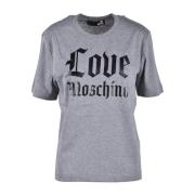 Love Moschino Grå T-shirt för kvinnor Gray, Dam