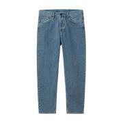 Carhartt Wip Straight Jeans Blue, Herr