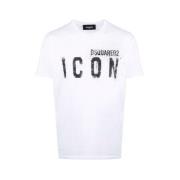 Dsquared2 Icon Spray Cool T-shirt White, Herr