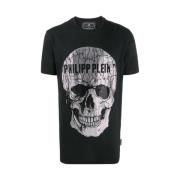 Philipp Plein Sart T-shirt med Skull Str Black, Herr