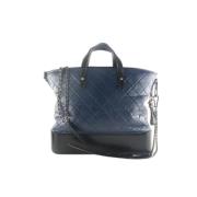 Chanel Vintage Pre-owned Läder chanel-vskor Blue, Dam