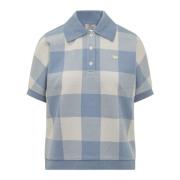 Woolrich Rutig Polo Blue, Dam