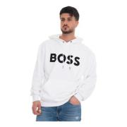 Boss Sullivan08 Oversized Huvtröja White, Herr