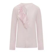 Victoria Beckham Ruffle Blus Pink, Dam