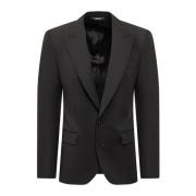 Dolce & Gabbana Svart Långärmad Blazer Black, Herr