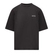 Palm Angels Svart Logo T-shirt Black, Herr