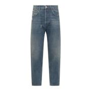 Amish Straight Jeans Blue, Herr