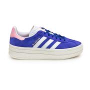 Adidas Originals Dam Låga Mocka Plattform Sneakers Blue, Dam