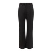 Lanvin Cropped Flared Byxor Black, Dam