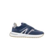 Alexander Smith Blå Läder Sneaker Blue, Herr