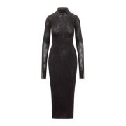 Philosophy di Lorenzo Serafini Stretch Spetsklänning Black, Dam