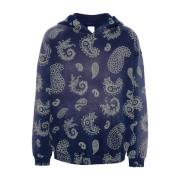 Alchemist Blå Paisley Print Tröja Blue, Herr