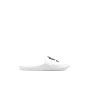 Kenzo Slides med logotyp White, Dam