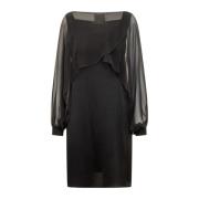 Alberta Ferretti Elegant Abito Klänning Black, Dam