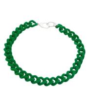 Balenciaga Vintage Pre-owned Sammet halsband Green, Dam