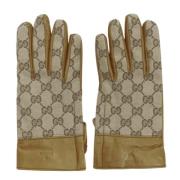 Gucci Vintage Pre-owned Canvas handskar Brown, Dam