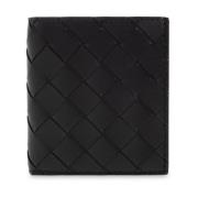 Bottega Veneta Läder bifold plånbok Black, Herr