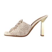 Albano Heeled Mules Beige, Dam