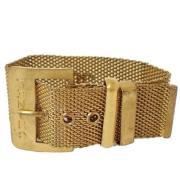 Chanel Vintage Pre-owned Metall armband Yellow, Dam