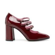 Carel Bordeaux Patent Mary Jane Pumps Red, Dam