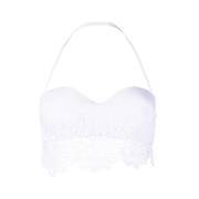 Ermanno Scervino Vit Spets Bandeau Bikini Topp White, Dam