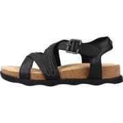Clarks Stiliga platta sandaler för kvinnor Black, Dam