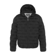 Schott NYC Huva Pufferjacka - Svart Black, Herr