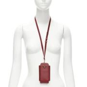 Prada Vintage Pre-owned Läder nyckelhllare Red, Dam