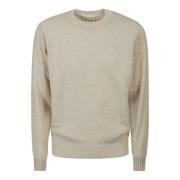 Filippo De Laurentiis Ull Cashmere Crewneck Sweater Beige, Herr