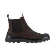 Panchic Ebony Brun Mocka Ankelboots Brown, Herr