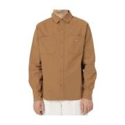 Dickies Arbets skjorta i mjukt men robust bomull Brown, Herr