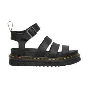 Dr. Martens Läder Gladiator Sandaler med Blaire Rem Black, Dam