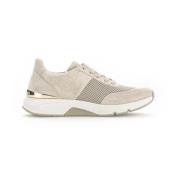 Gabor Rollingsoft Damsneakers för promenader Beige, Dam